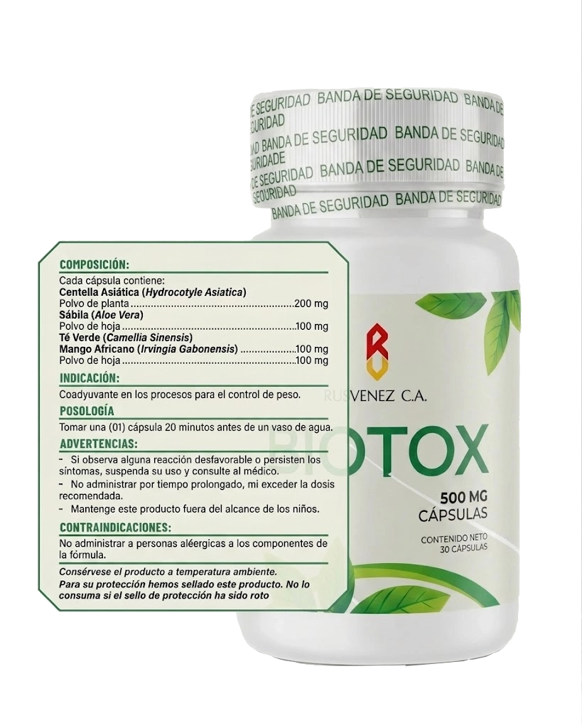 descripción de biotox - etiqueta